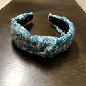Lele Sadoughi x Liberty blue floral headband